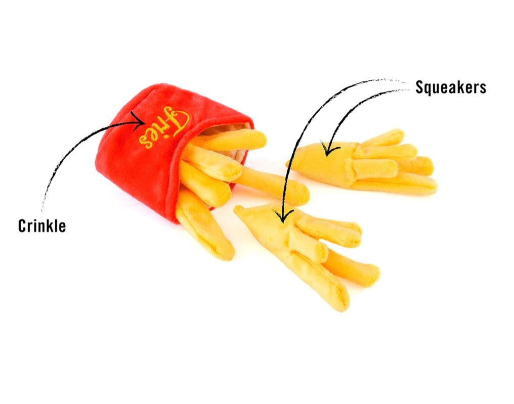 Frenchie Fries Squeaky Plush Toy (Mini Size)