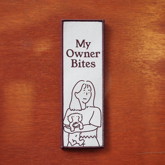 *NEW* My Owner Bites Woven Leash Patch