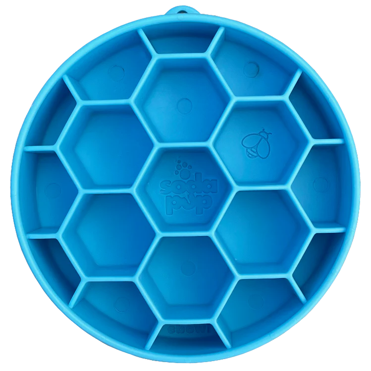 Honeycomb Design Enrichment Slow Feeder Bowl