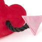 Fur-ever Hearts Squeaky Plush Toy