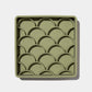 3-in-1 fish scale slow feeder bowl (olive)
