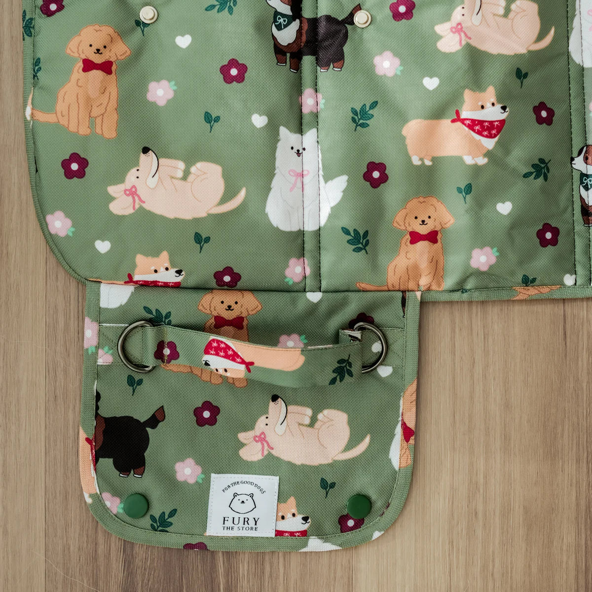 dogs at the park (bows edition) settle mat