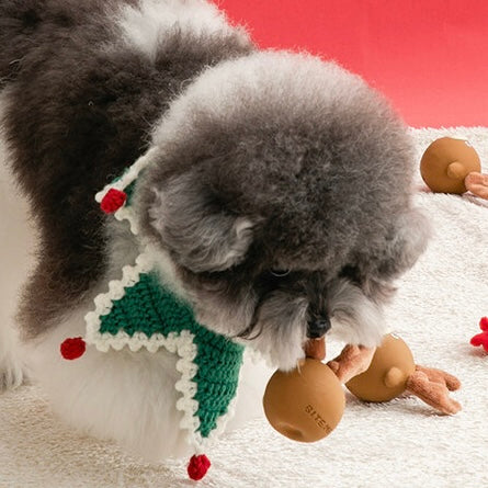 Rudolph & Tree Furry Latex Toy (Set of 2)