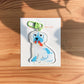 Naughty and Nice Pup Acrylic Keychain
