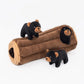 Black Bear Log Interactive Toy
