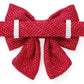 Berry Stitch Flannel Sailor Bow