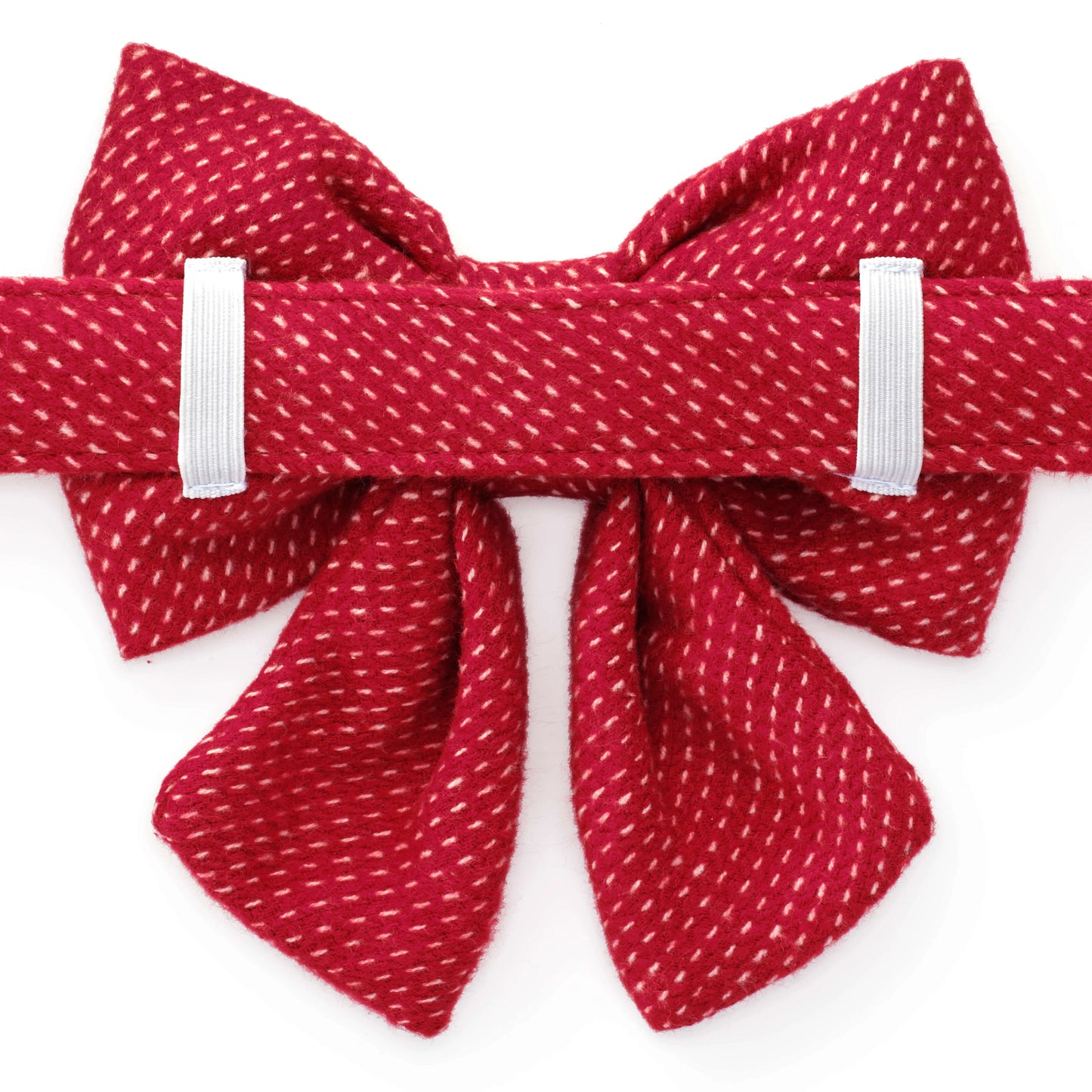 Berry Stitch Flannel Sailor Bow