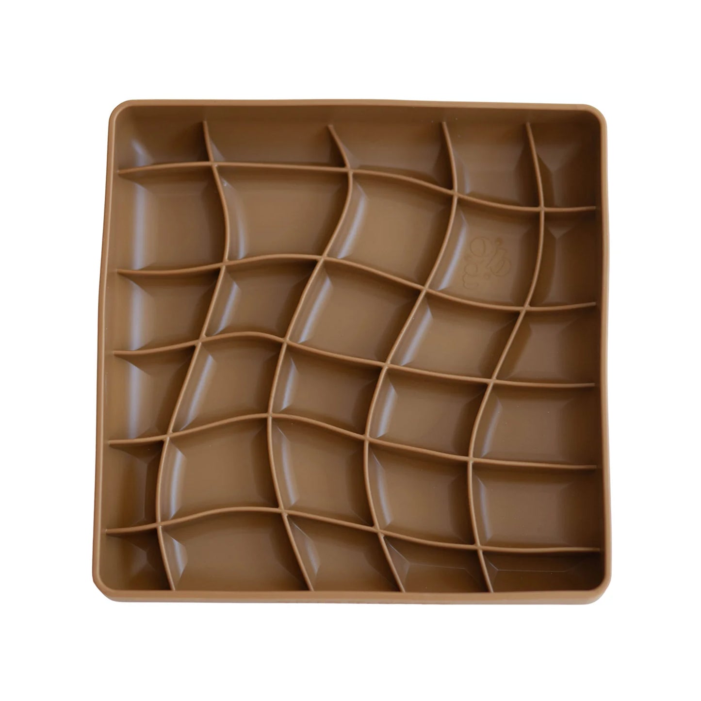 wavies slow feeder bowl | carob