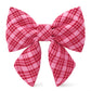 Katherine Plaid Valentine Sailor Bow