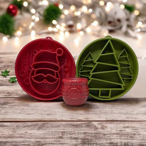 Santa Design Enrichment Slow Feeder Bowl