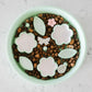 Flower + Leaf Slow Feeder Bowl (Green)