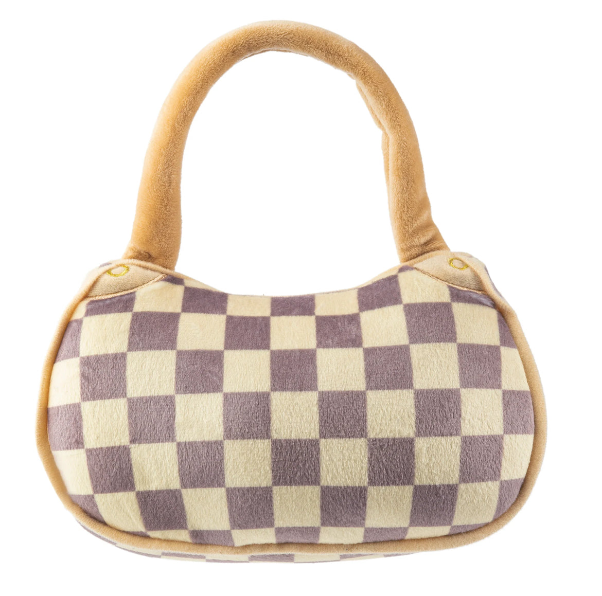 Checkered Chewy Vuiton Purse Plush Toy