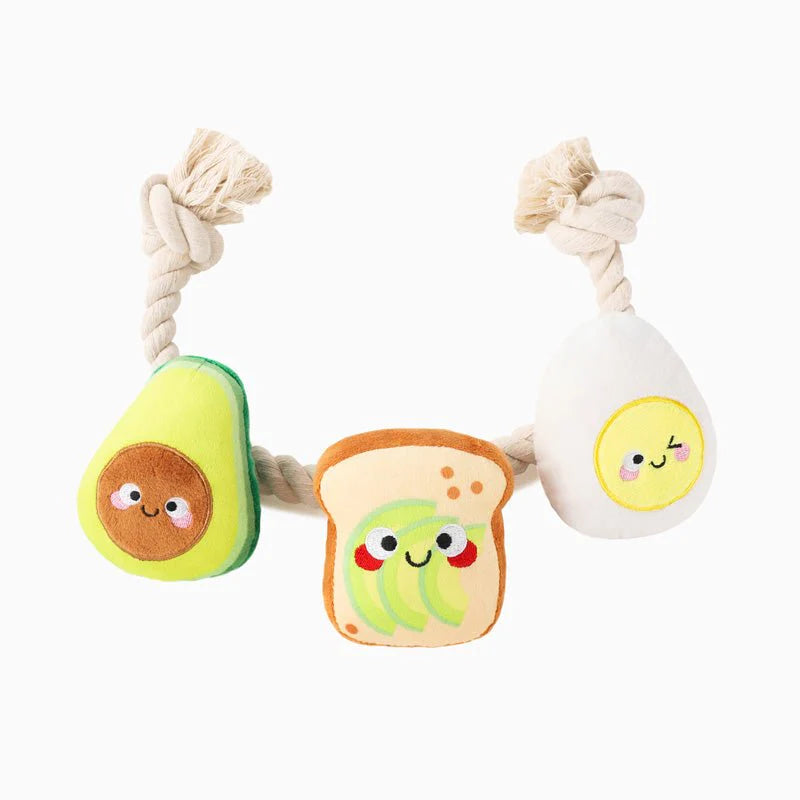 Toast & Egg Rope Toy