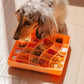 wavies slow feeder bowl | salmon