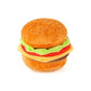 Barky Burger Squeaky Plush Toy (Mini Size)