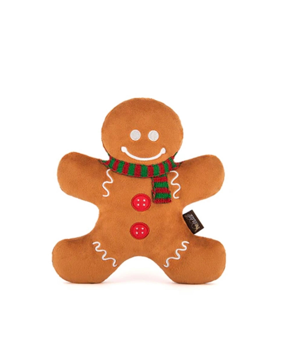 Holly Jolly Gingerbread Man Squeaky Toy