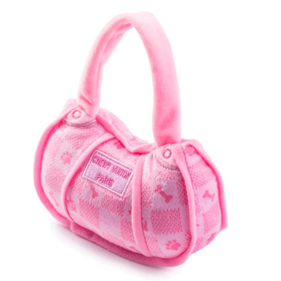 Pink Checker Chewy Vuiton Handbag