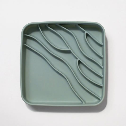 beach slow feeder bowl (seafoam)