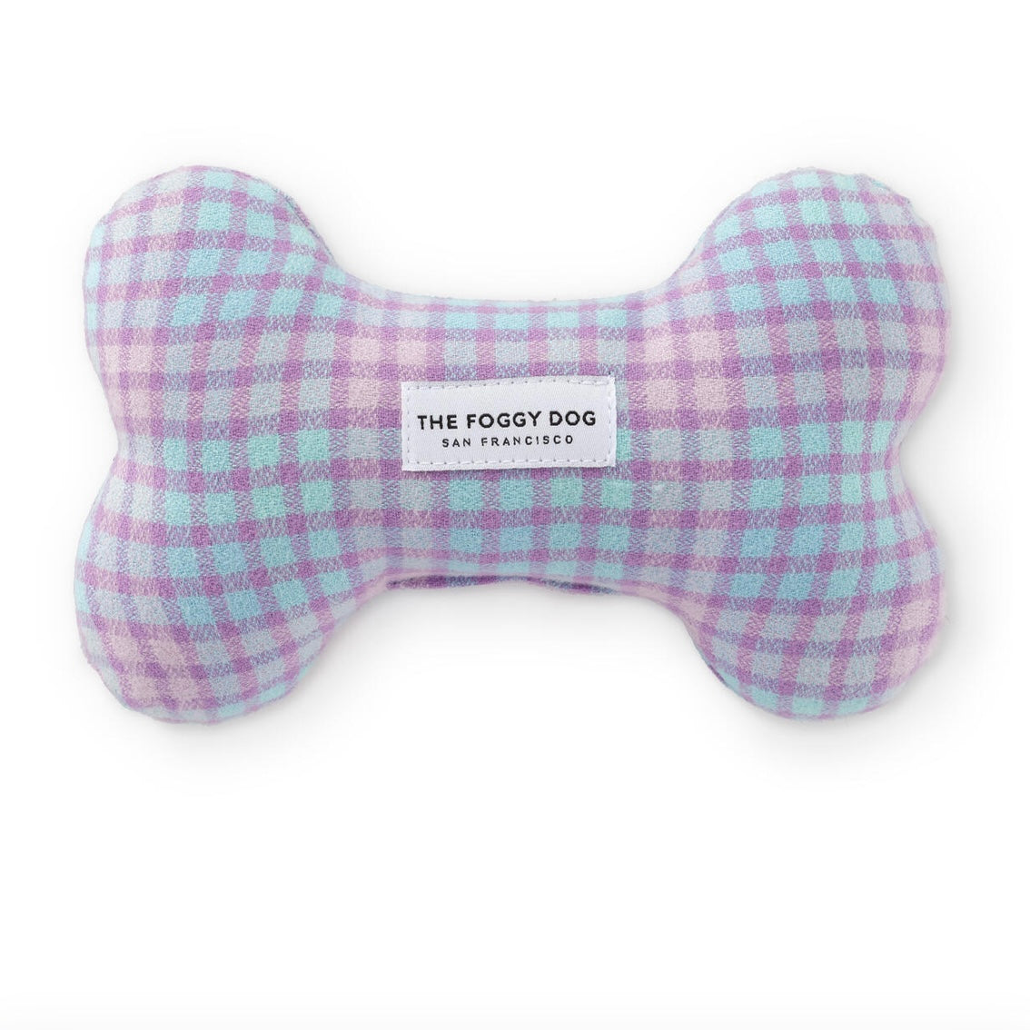 Sorbet Plaid Flannel Dog Squeaky Toy
