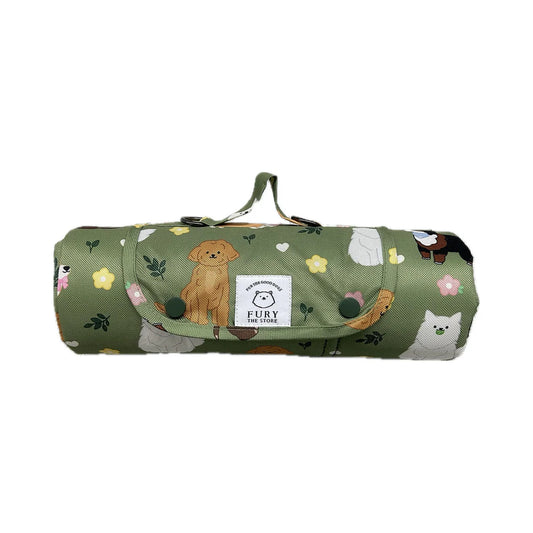 dogs at the park settle mat