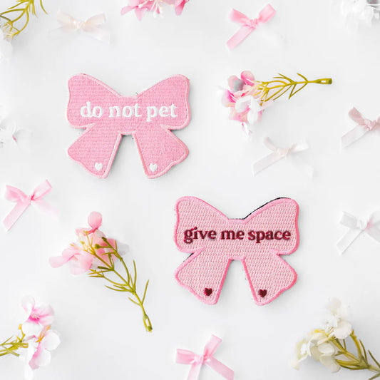 i'm just a girl (bow) attachable patch