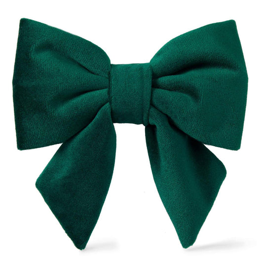 Forest Green Velvet Sailor Bow