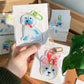 Grumpy Reindeer Frenchie Acrylic Keychain