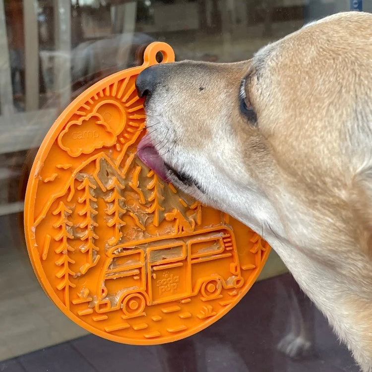 Camp Design Enrichment Lick Mat With Suction Cups