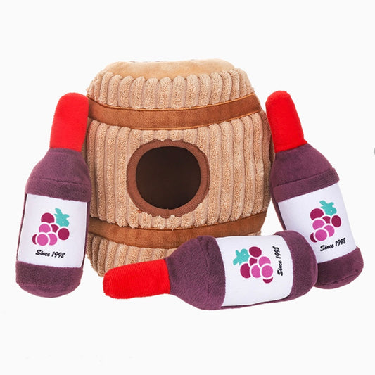 Wine Barrel Interactive Toy