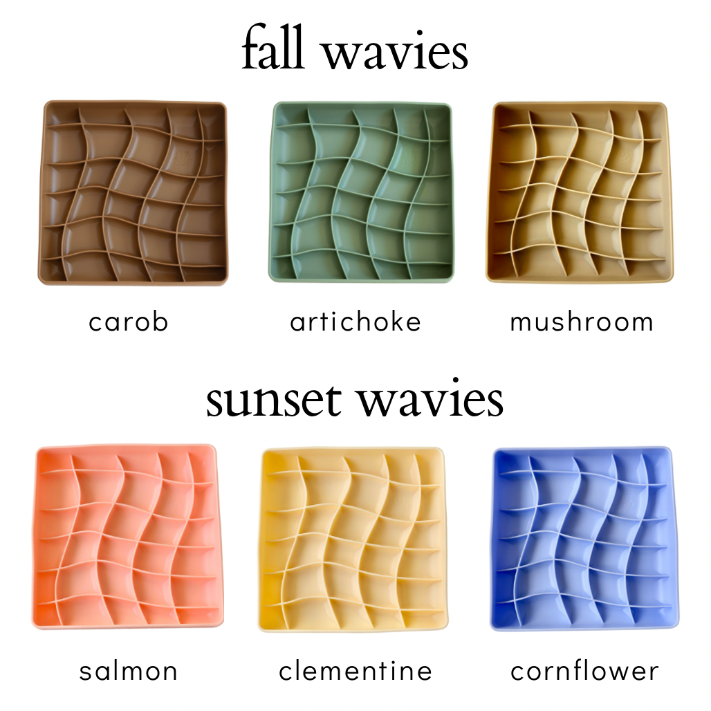 OLLIE B. GOOD BUNDLE | wavies + wavies slow feeder bowl