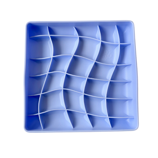 wavies slow feeder bowl | cornflower