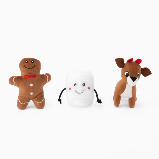 Santa's Friends Miniz Plush Toy (Set of 3)