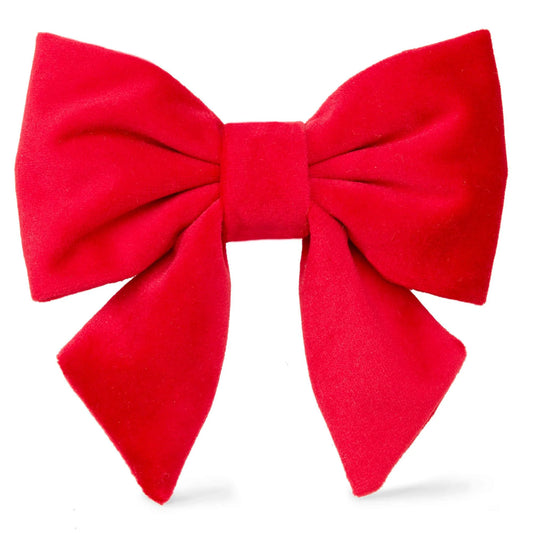 Cranberry Velvet Sailor Bow