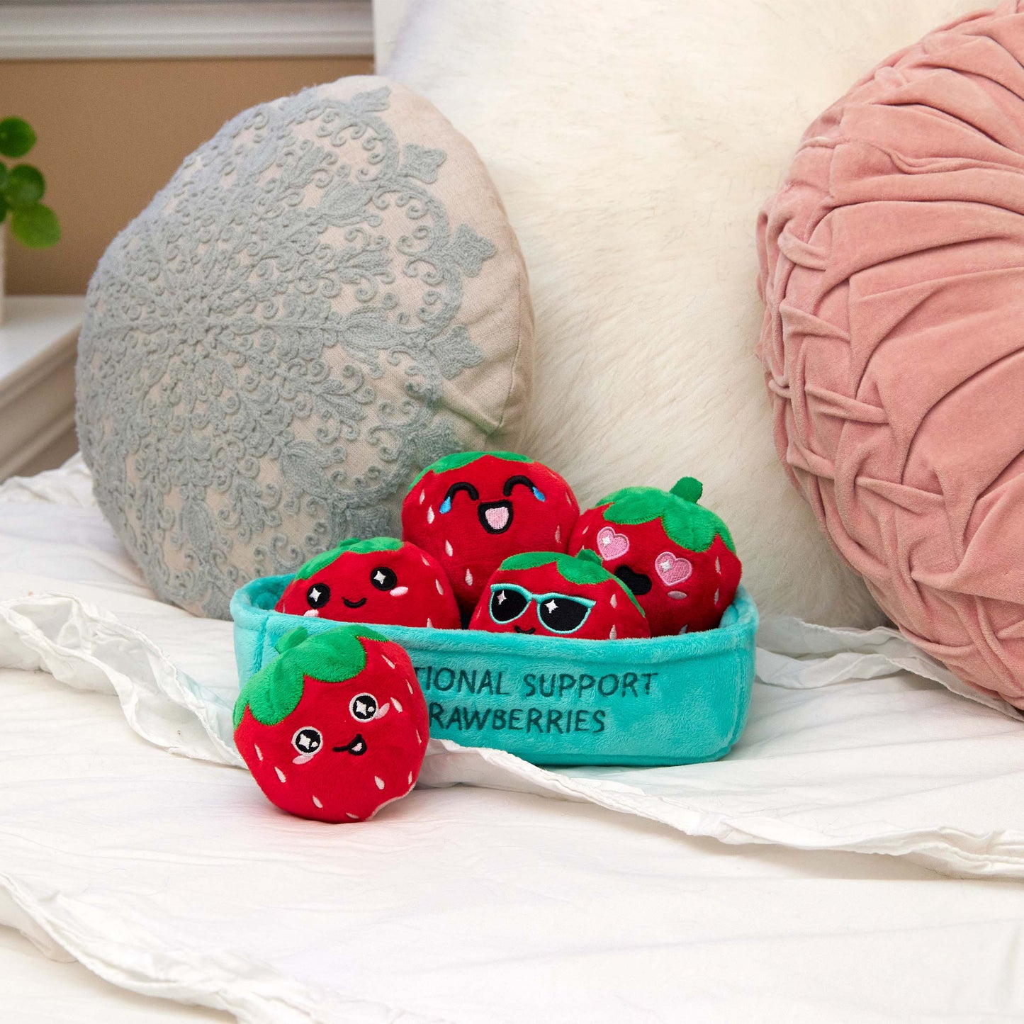 Emotional Support Strawberries Cuddly Plush