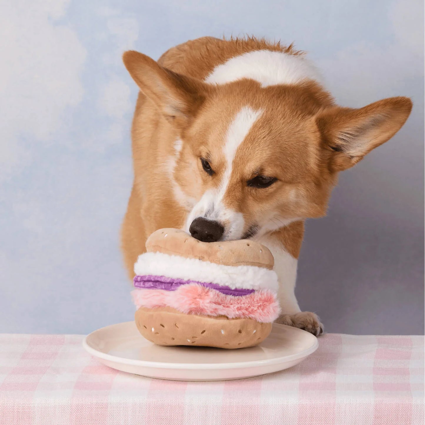 Bagel and Lox Interactive Snuffle Dog Toy