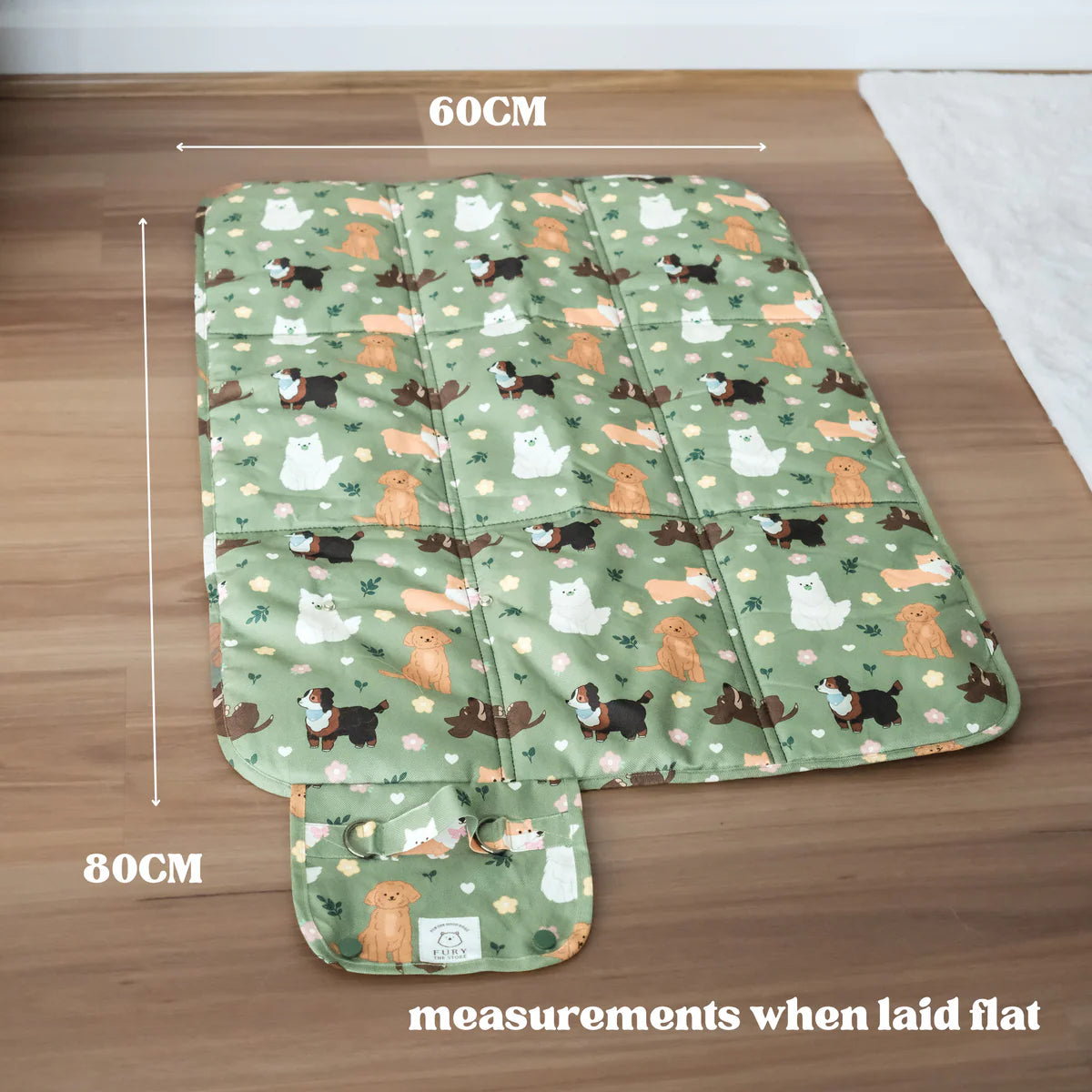 dogs at the park settle mat