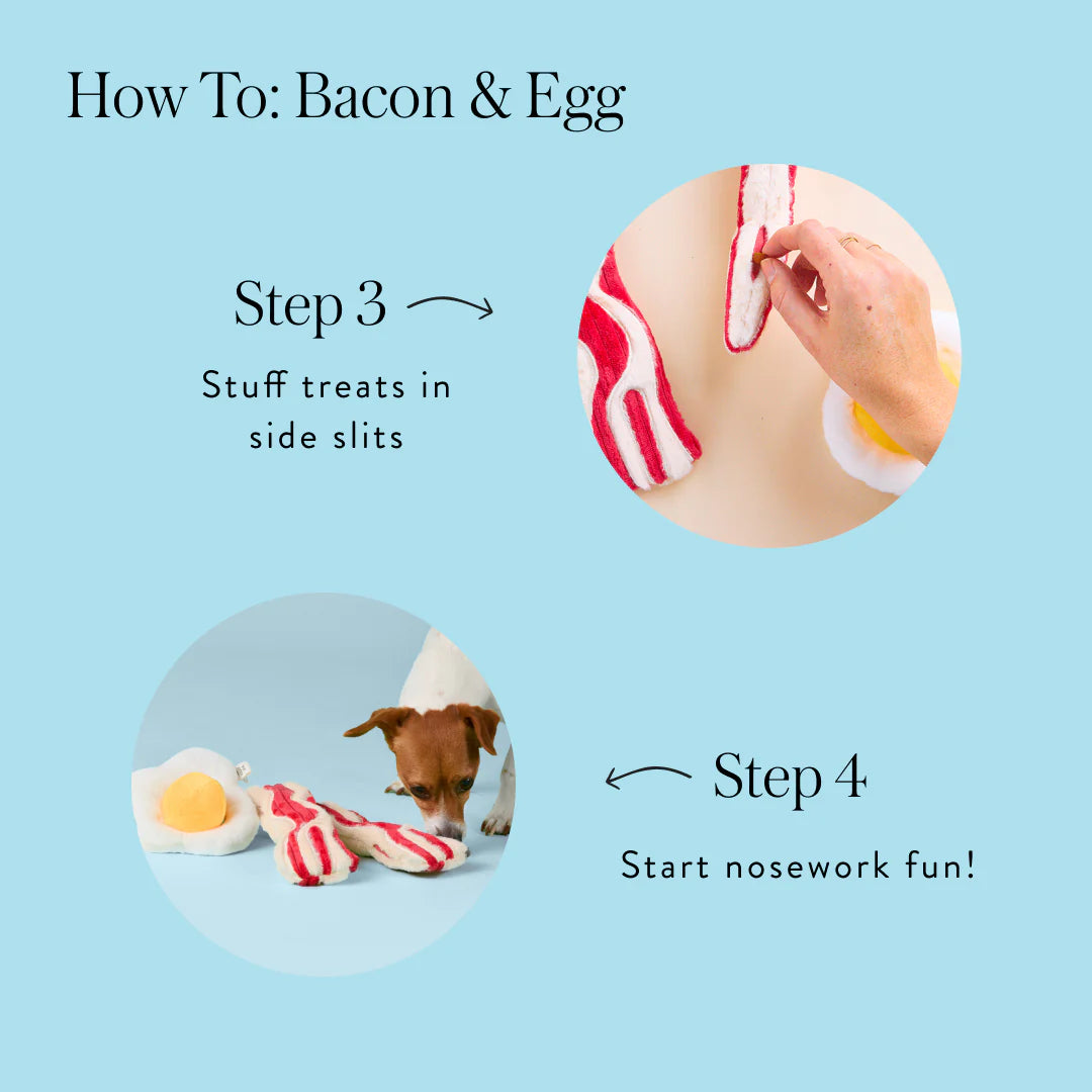 Bacon and Egg Interactive Toy Set