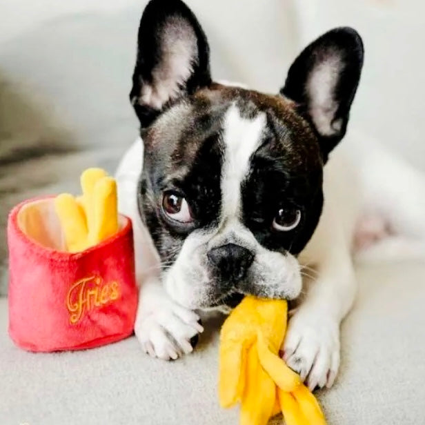 Frenchie Fries Squeaky Plush Toy (Mini Size)