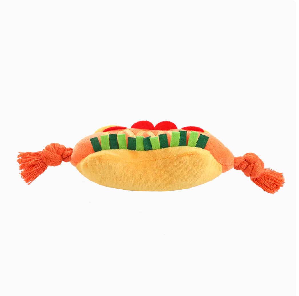 Hot Dog Rope Toy