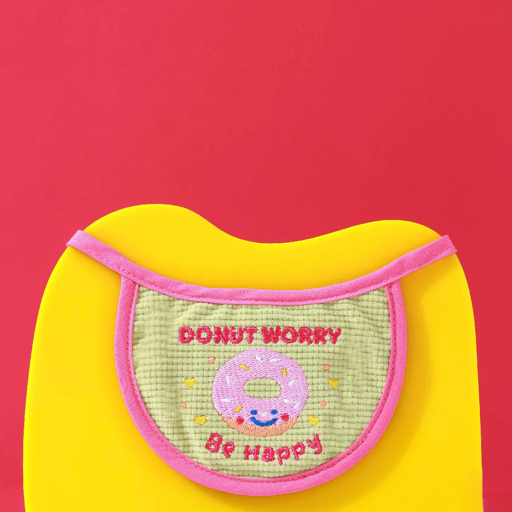 Donut Worry Be Happy Bib