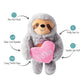 Hugs & Kisses Sloth Squeaky Plush Toy