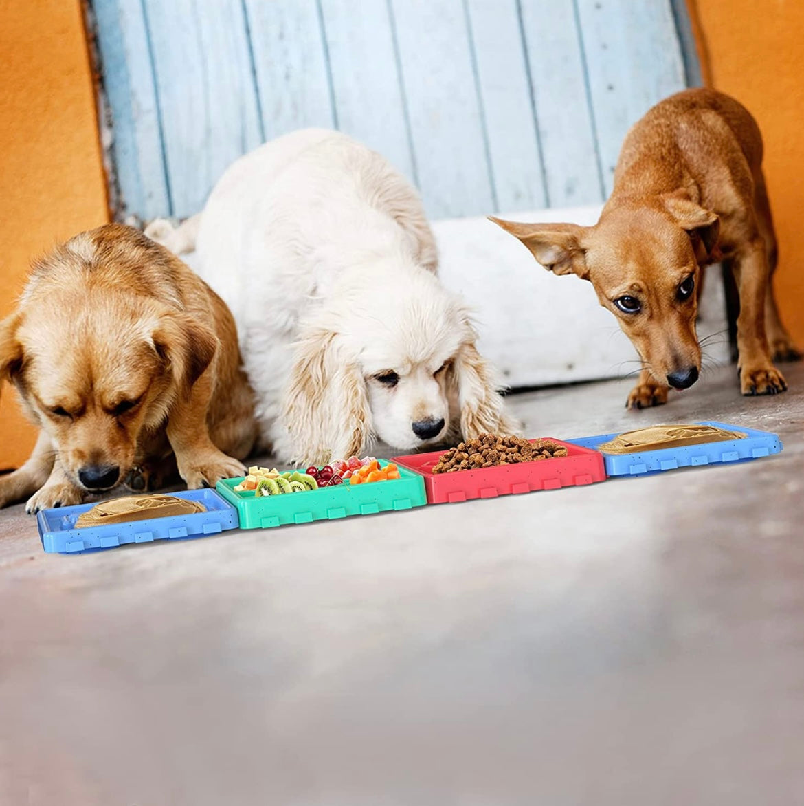 4-in-1 Slow Feeder Lick Mat Set