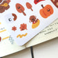 Puppy Autumn Glossy Sticker Sheet