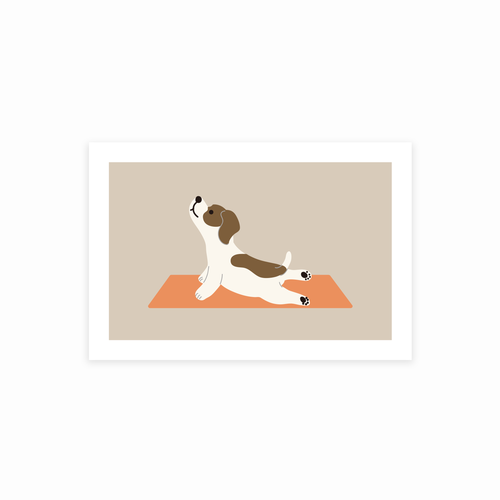 Yoga Dog Postcard